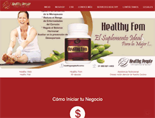 Tablet Screenshot of healthypeopleco.com